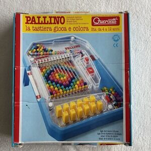 1991 PALLINO la tastiera gioca e colora quercetti Game used Vintage RARE